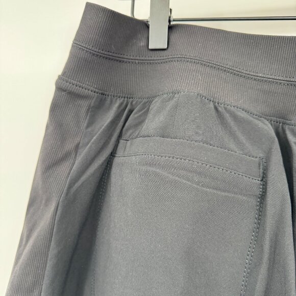 Athleta Skort Women’s size 12  Black Zip Pockets Elastic Waist Shorts Tennis Run - Picture 8 of 9